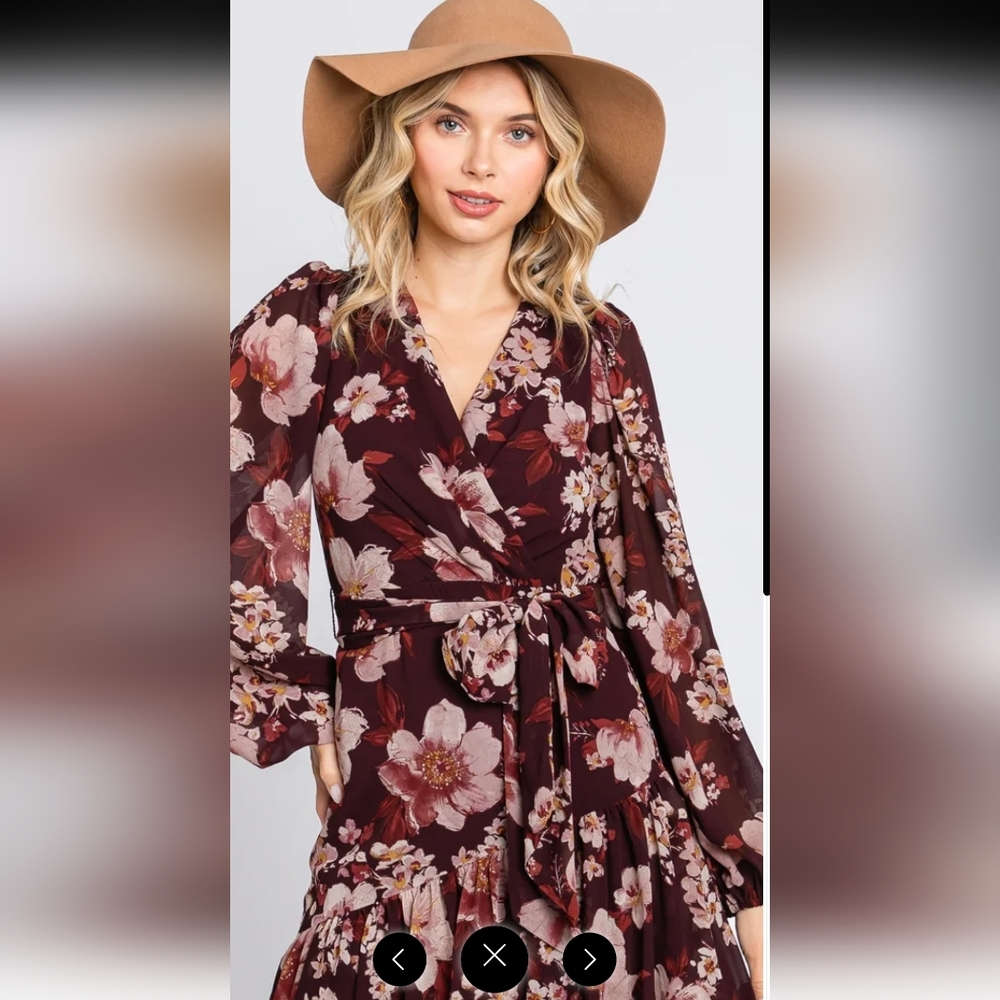 Floral Maxi Dress - Picture 2 of 6